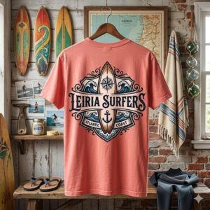 T-Shirt Tattoo Surf - Cor Salmão