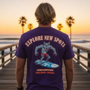 T-Shirt Lobo – Cor Roxo